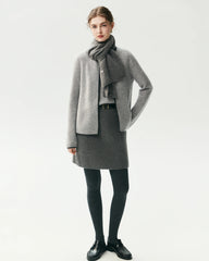 100% Cashmere Classic Knit Scarf