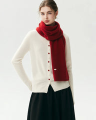 100% Cashmere Classic Knit Scarf