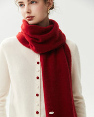 100% Cashmere Classic Knit Scarf