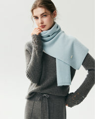 100% Cashmere Classic Knit Scarf