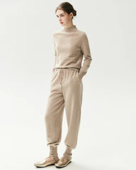 100% Cashmere Funnel Neck Knit Pullover