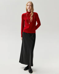 100% Cashmere Funnel Neck Knit Pullover