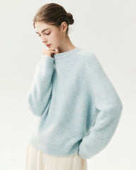 100% Cashmere Oversized Saddle Shoulder Sweater