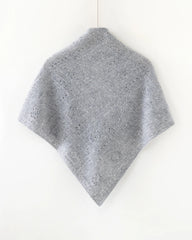 100% Cashmere Pointelle Triangle Knit Shawl