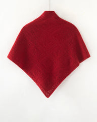 100% Cashmere Pointelle Triangle Knit Shawl
