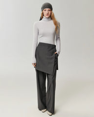 100% Cashmere Ribbed Turtleneck Sweater