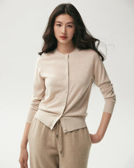 100% Merino Wool Button Up Cardigan