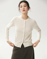 100% Merino Wool Button Up Cardigan