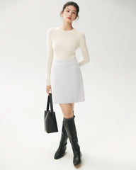 100% Merino Wool Crew Neck Top