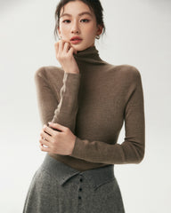 100% Merino Wool Funnel Neck Top