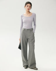 100% Merino Wool Wide Neck Sweater
