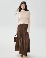 100% Pure Cashmere Mock Neck Sweater