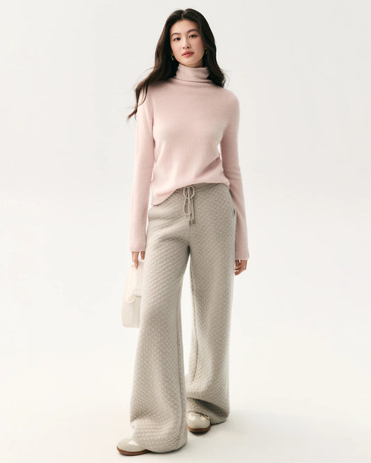 100% Pure Cashmere Mock Neck Sweater