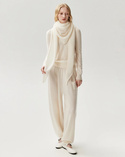 100% Pure Cashmere Triangle Scarf