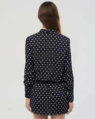 19 Momme Silk Polka Dot Bodycon Mini Dress