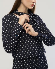 19 Momme Silk Polka Dot Bodycon Mini Dress