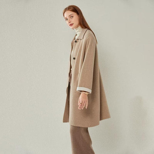 Women Pure Wool Coat