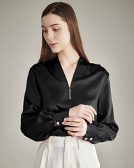 100% Silk Shirt Silk Blouse