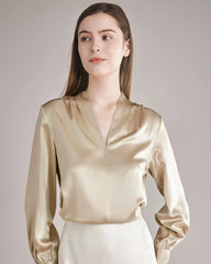 100% Silk Shirt Silk Blouse
