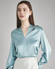 100% Silk Shirt Silk Blouse