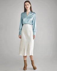 100% Silk Shirt Silk Blouse