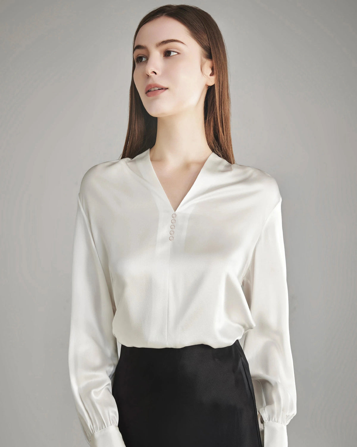 100% Silk Shirt Silk Blouse