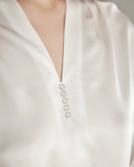 100% Silk Shirt Silk Blouse