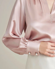 100% Silk Shirt Silk Blouse