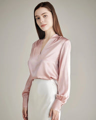 100% Silk Shirt Silk Blouse