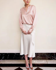 100% Silk Shirt Silk Blouse