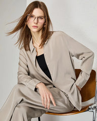 30 Momme Heavy Silk Button-Up Blouse