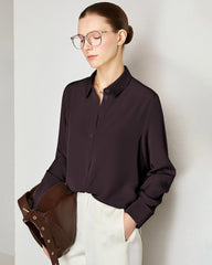 30 Momme Heavy Silk Button-Up Blouse
