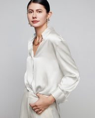 30 Momme Women's Slouchy Silk Shirt