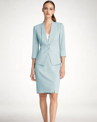 40 Momme Silk Blazer for Women 3/4 Sleeve