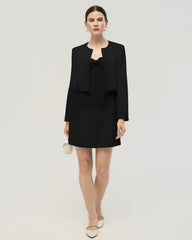 40 Momme Silk Cropped Jacket