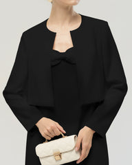 40 Momme Silk Cropped Jacket