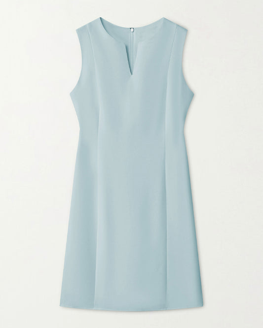 40 Momme Sleeveless Silk Knee Length Work Dress