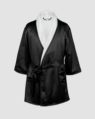 Kid's Silk and Velvet Reversible Robe for Winter