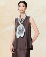 Animal Print Silk Scarf