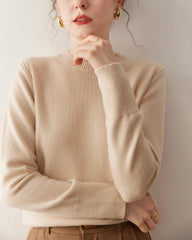 Women’s Basic Crew Neck Cashmere Sweater