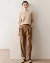 Women’s Basic Crew Neck Cashmere Sweater