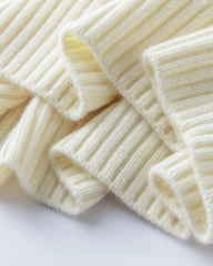 Cable Knit Half Zip Cashmere Sweater with Collar