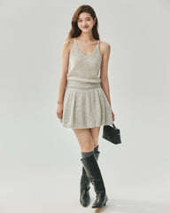 Cashmere Silk V-Neck Cardigan & Camisole