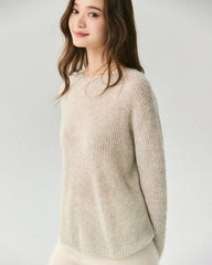 Cashmere Silk Boat Neck Sweater