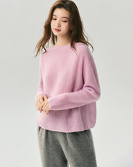 Cashmere Silk Boat Neck Sweater