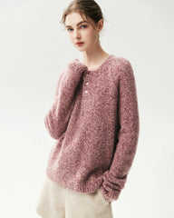 Cashmere Silk Raglan Half Button Sweater