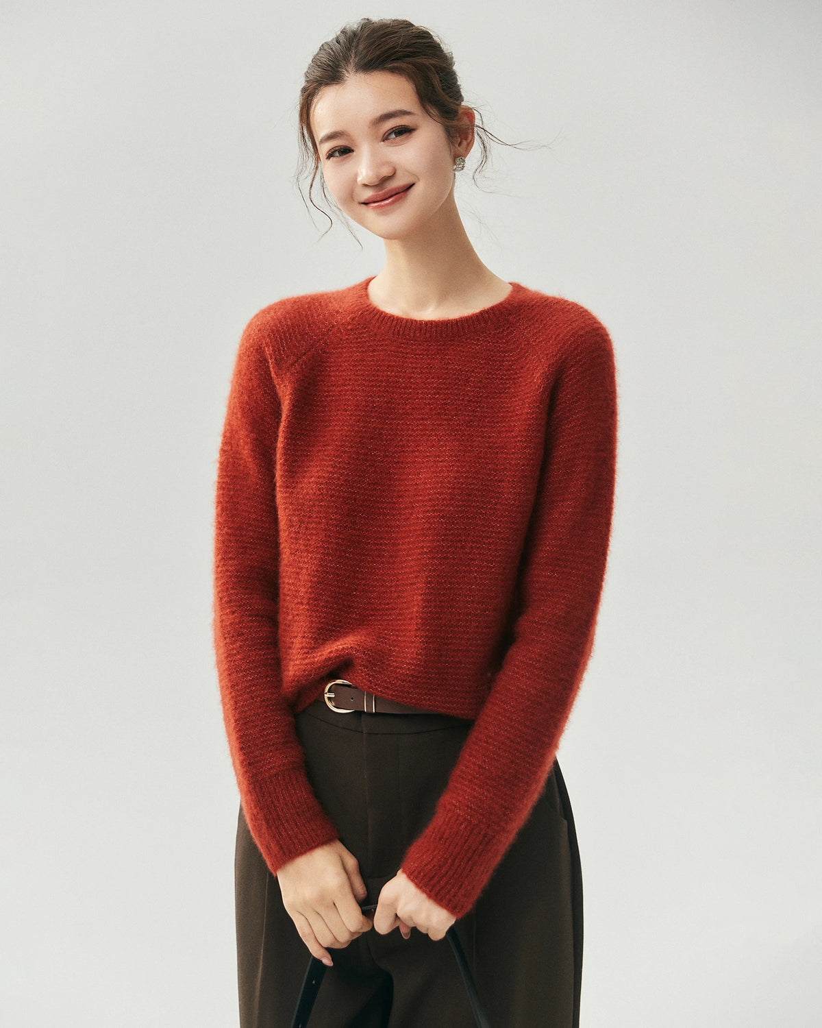 Cashmere Silk Raglan Sleeve Sweater