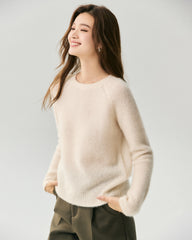 Cashmere Silk Raglan Sleeve Sweater