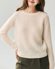 Cashmere Silk Raglan Sleeve Sweater