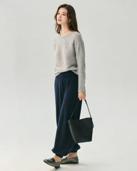 Cashmere Silk Raglan Sleeve Sweater